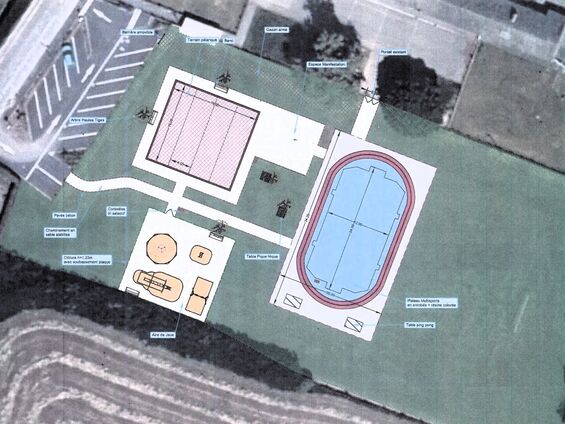 City-stade plan d'ensemble